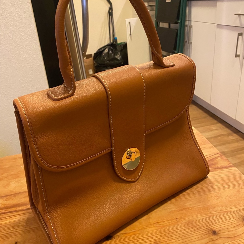 Talbots Brown Leather Satchel